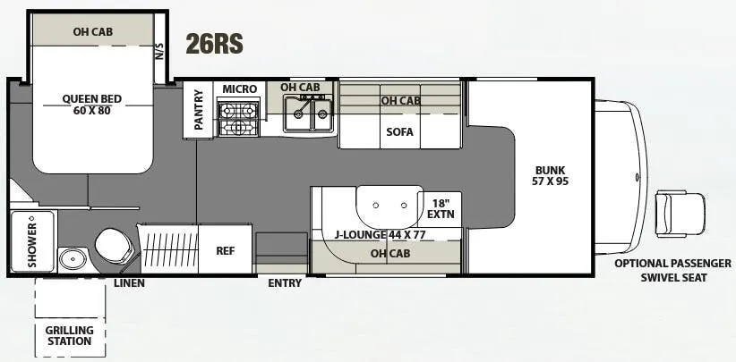 Coachmen Freelander 26RS floor plan