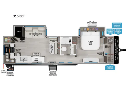 2025 Grand Design Transcend 315RKT - Photo 2