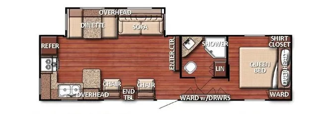 2023 Gulf Stream Conquest 295SBW — floor plan