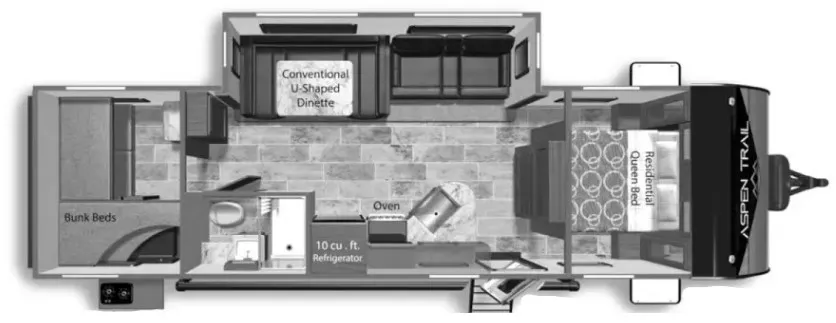 2022 Dutchmen Aspen Trail 29BH - Floor plan