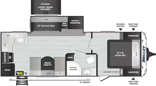 Keystone Bullet Premium 248RKS floor plan