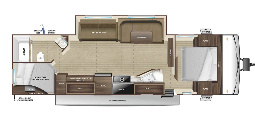 2025 Starcraft Autumn Ridge 28BHS floor plan
