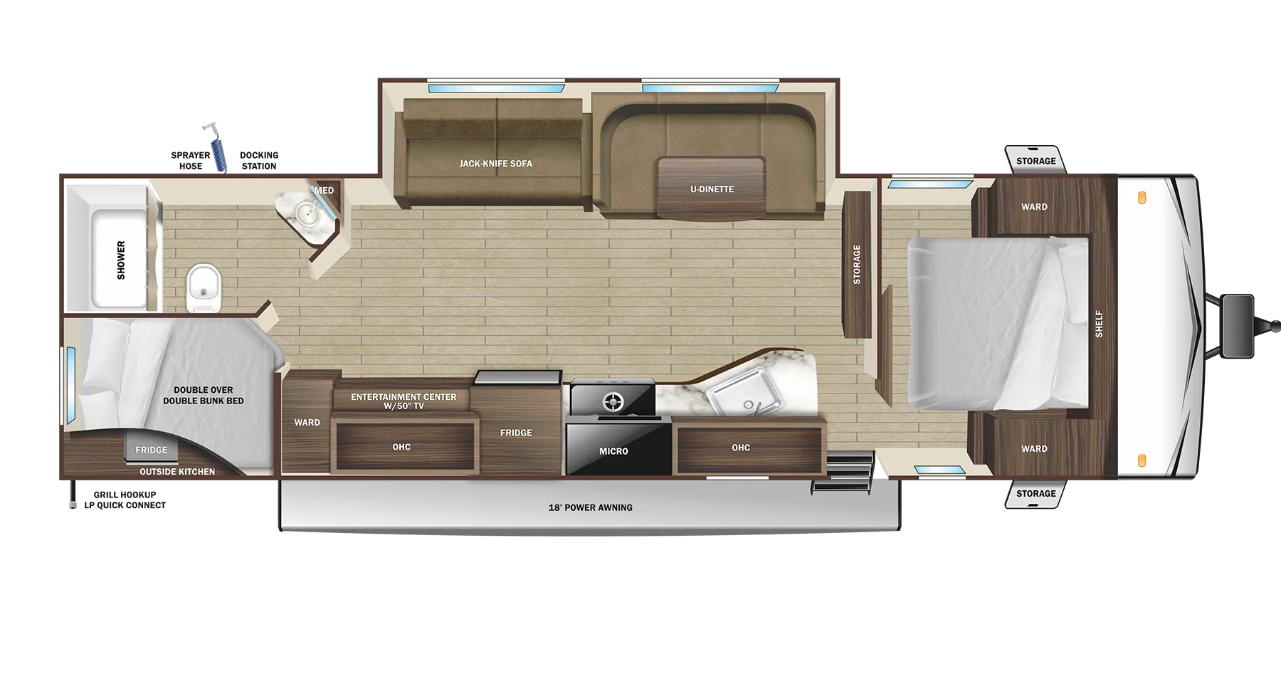 2025 Starcraft Autumn Ridge 28BHS - Floor plan