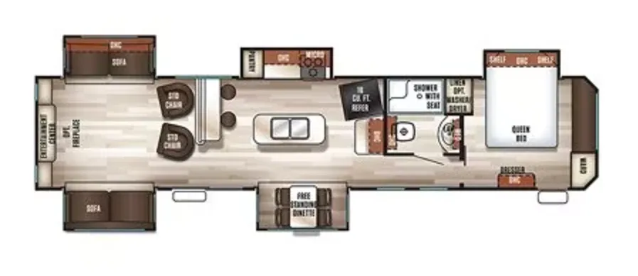 Forest River Cherokee 39BF floor plan