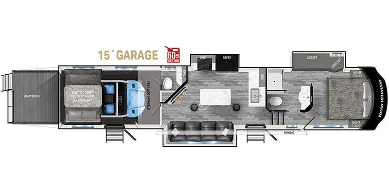 Heartland Road Warrior RW 3965 floor plan