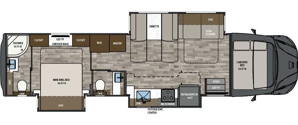 2026 Renegade RV Valencia 39RB floor plan