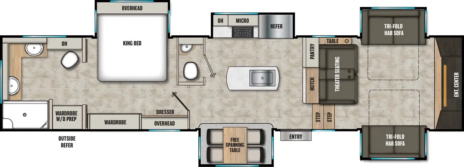 Coachmen Brookstone 344FL floor plan