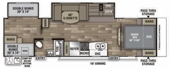 Coachmen Freedom Express Select 31SE floor plan