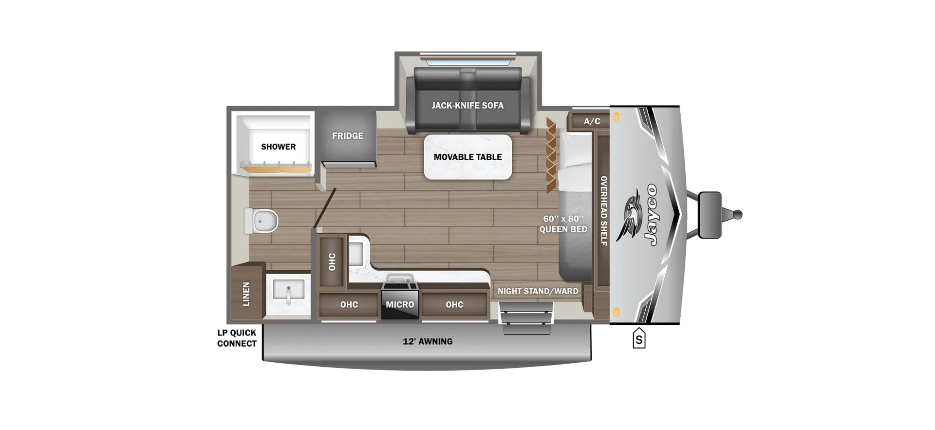 2026 Jayco Jay Flight SLX 160LK - Floor plan