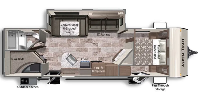 Dutchmen Aspen Trail 2850BHSWE floor plan