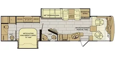 2018 Fleetwood Pace Arrow 36U floor plan