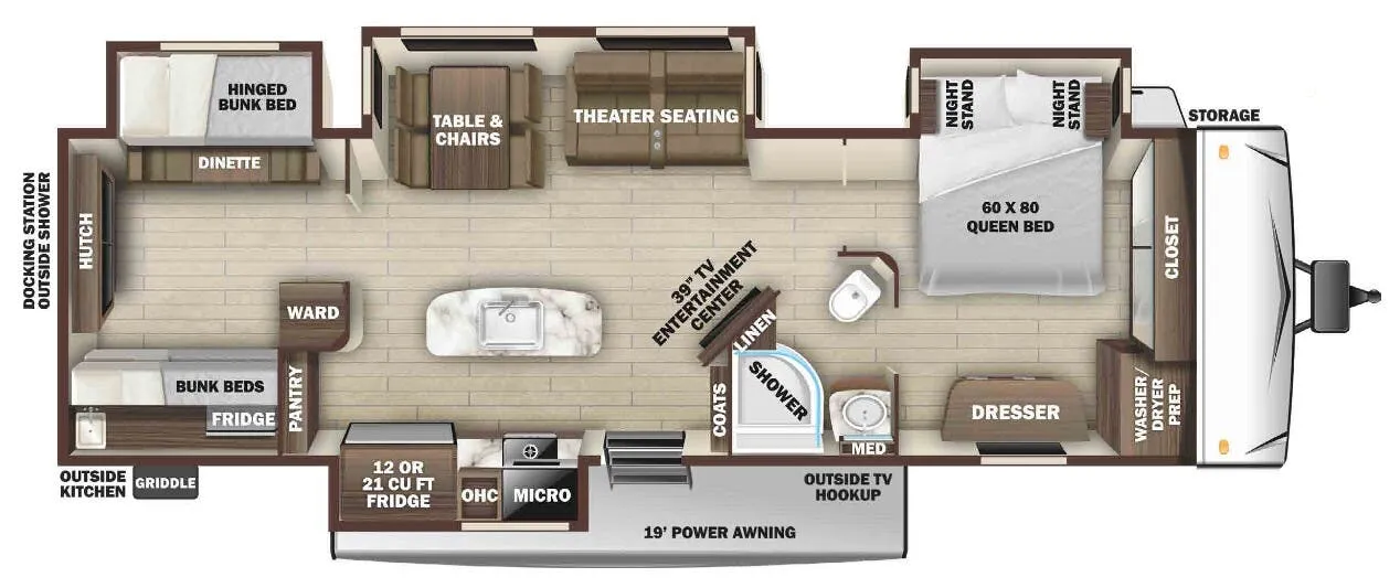 Highland Ridge Mesa Ridge 330BHS floor plan