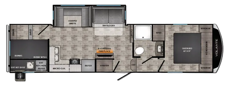 CrossRoads Volante 295BH floor plan