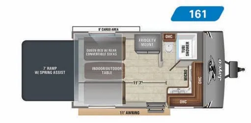 Jayco Octane Super Lite 161 floor plan