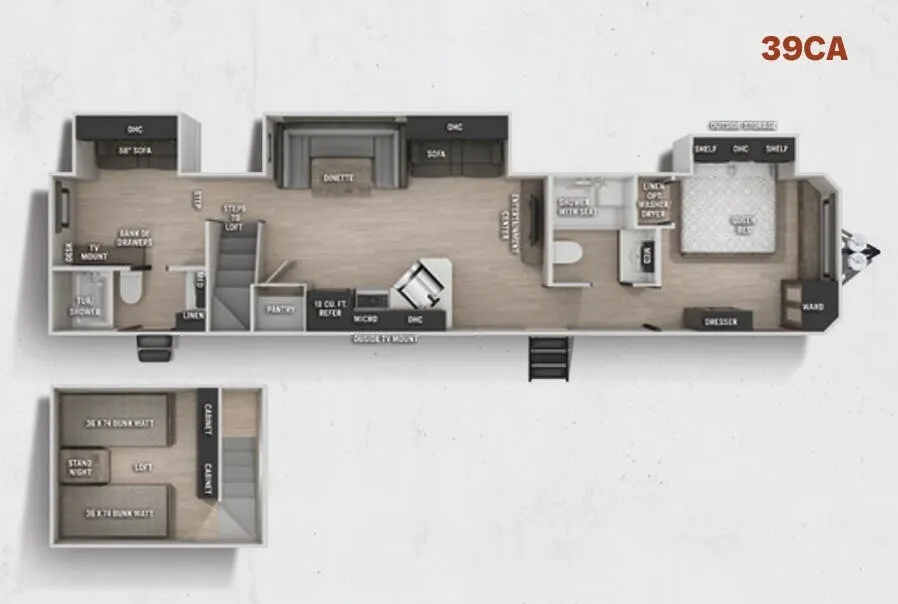 Forest River Cherokee 39CA floor plan