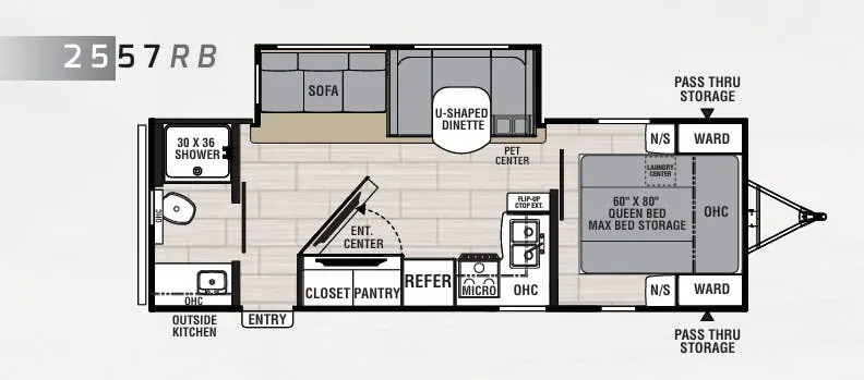 Coachmen Spirit 2557RB floor plan