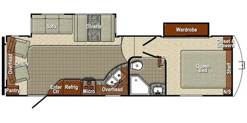 Gulf Stream Sedona 27FRLD floor plan