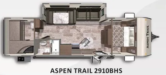 Dutchmen Aspen Trail 2910BHS floor plan