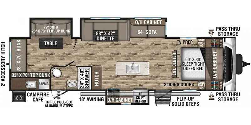 Venture RV SportTrek ST320VIK floor plan