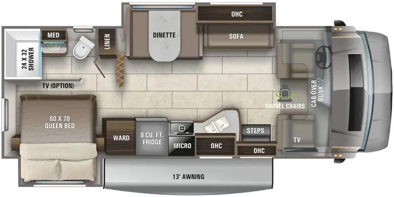 Entegra Coach Odyssey 26D floor plan