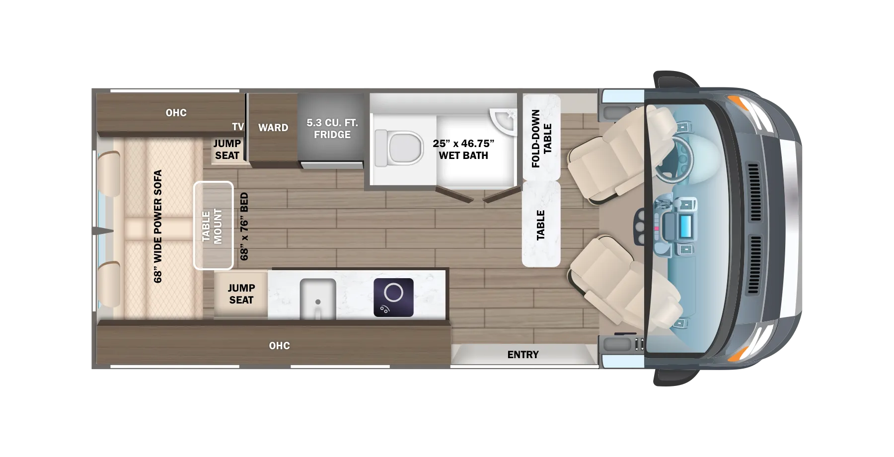 Jayco Solstice 21B floor plan