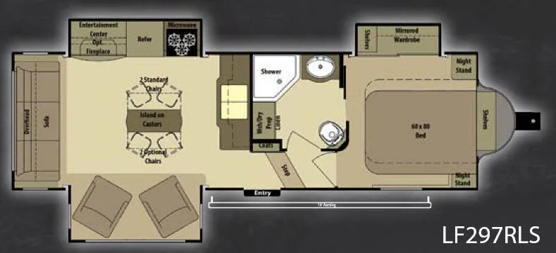 Highland Ridge Open Range Light LF297RLS floor plan