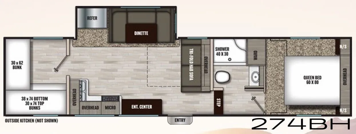 Coachmen Chaparral Lite 274BH floor plan
