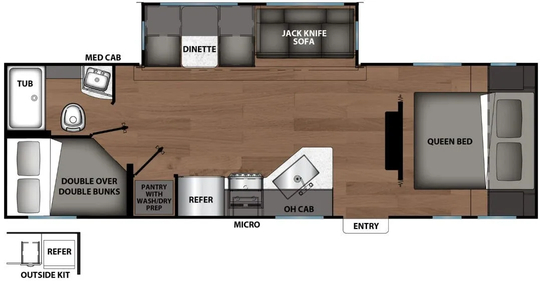 Coachmen Northern Spirit DLX 5270BHS floor plan