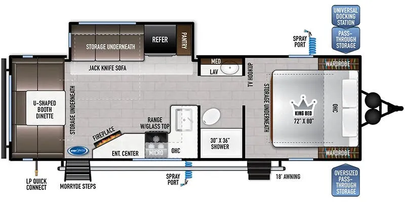 East to West Della Terra 251RD-RL floor plan
