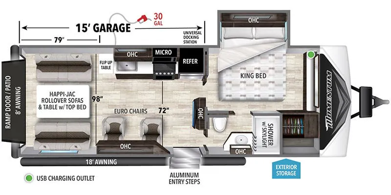 2023 Grand Design Momentum G-Class 23G - Floor plan