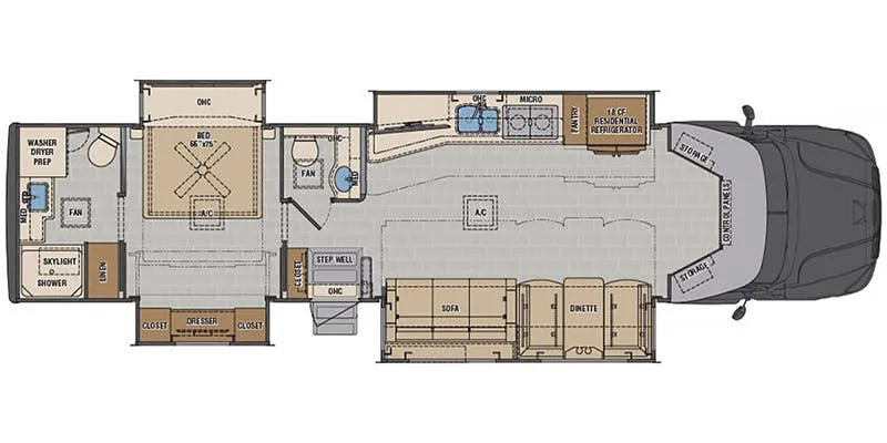 Renegade RV Explorer 40ERB floor plan