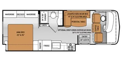 2015 Thor Motor Coach Windsport 27K - Floor plan