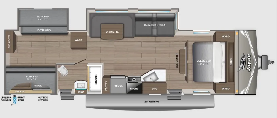 Jayco Jay Flight 321BDS floor plan