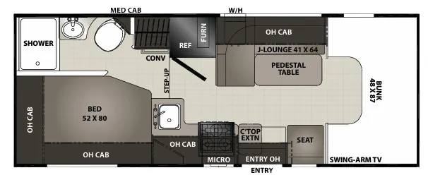 Coachmen Cross Trail XL 20CB floor plan