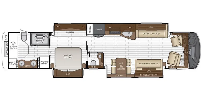 Newmar Essex 4533 floor plan