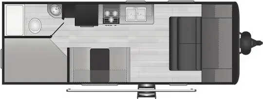 2026 Keystone Hideout 21BHWE - Floor plan