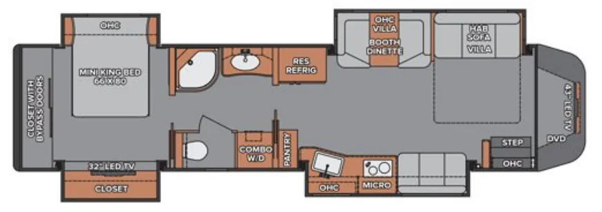 Renegade RV Ikon 34MF floor plan