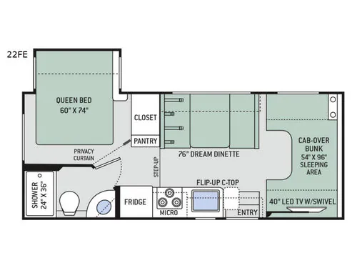 2017 Thor Motor Coach Freedom Elite 22FE