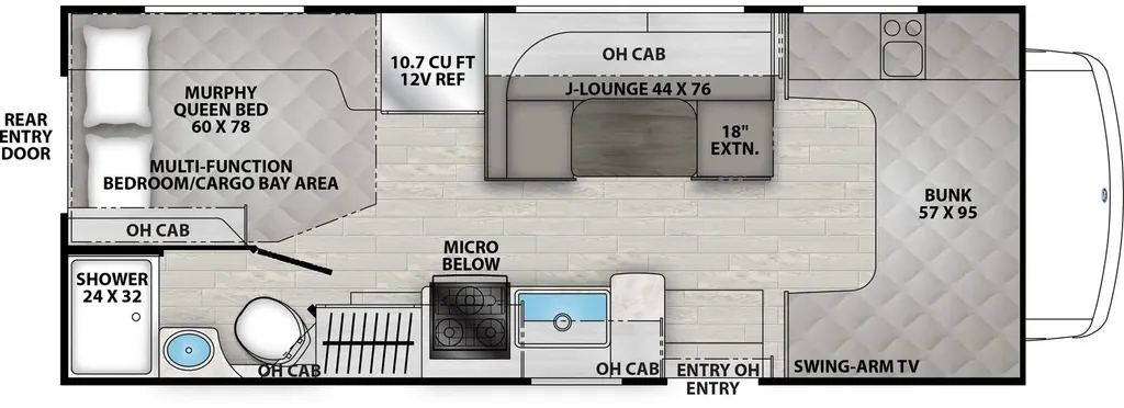 2026 Coachmen Freelander 22XG floor plan