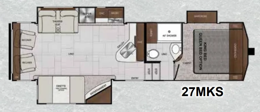 Forest River Impression 27MKS floor plan