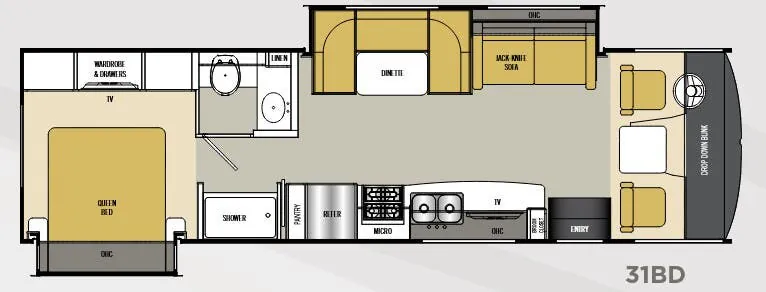 Coachmen Pursuit 31BD floor plan