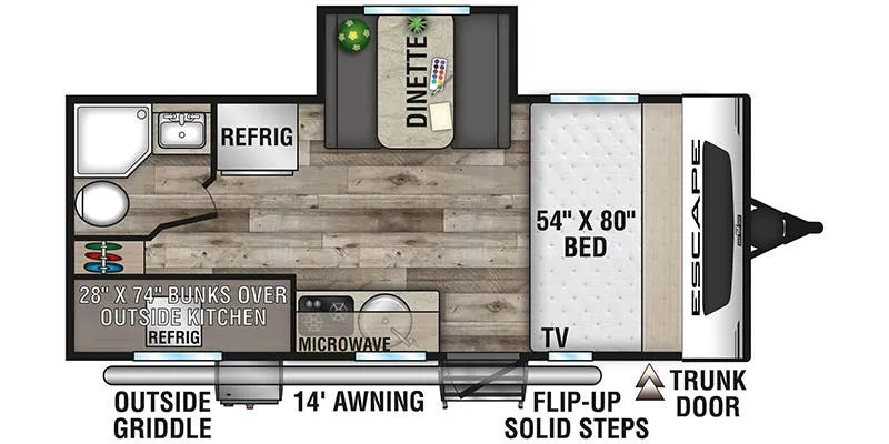 K-Z Escape E191BHK floor plan