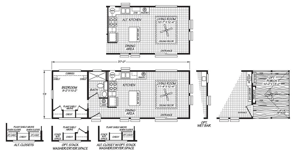 Chariot Eagle Lake Charles 13371A floor plan