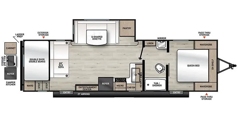 2026 Coachmen Catalina Summit Series 8 271DBS - Floor plan
