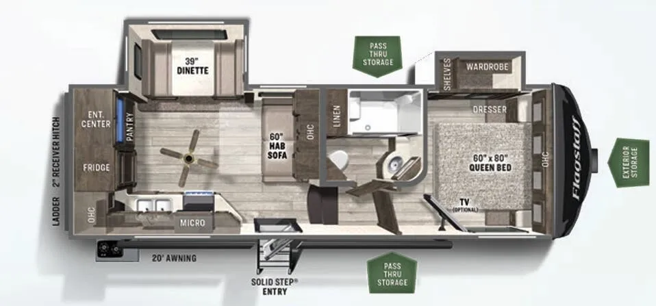 Forest River Flagstaff Super Lite 524EWS floor plan