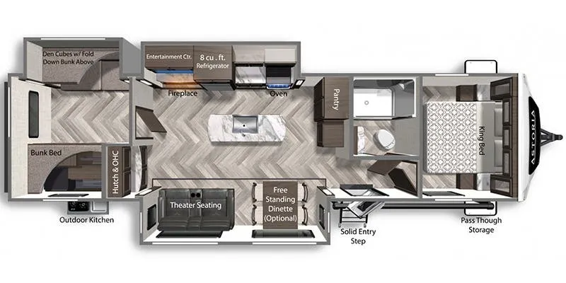 2021 Dutchmen Astoria 3393BH - Floor plan