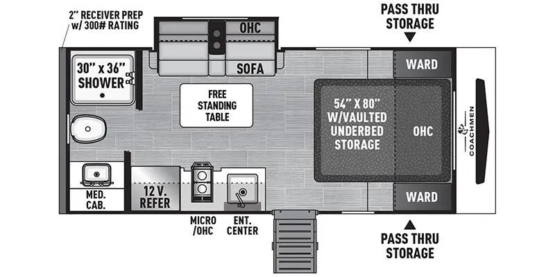 2026 Coachmen Freedom Express Select 18SE - Floor plan