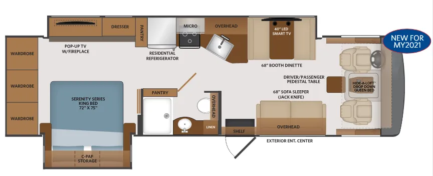 Fleetwood Fortis 32RW floor plan