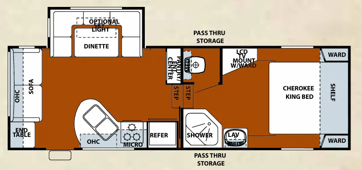 Forest River Cherokee 245L floor plan