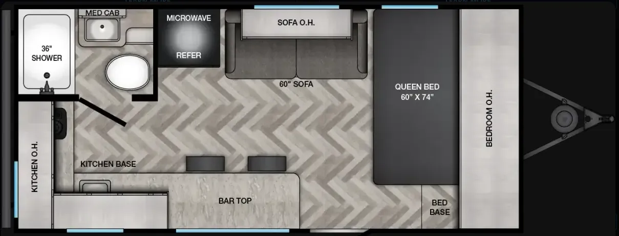 CrossRoads Zinger 18RK floor plan